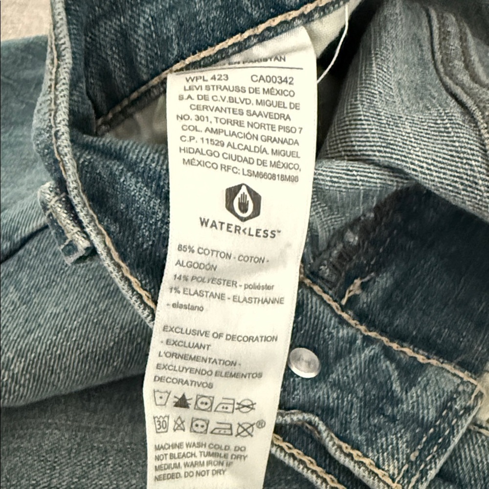 Signature by Levi Strauss Men's Slim Straight Jeans - Blue - Picture 12 of 12